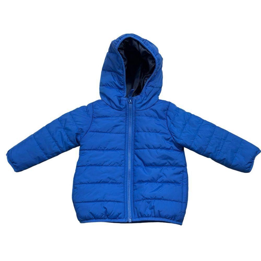 New without Tags Infant Boys Carters Blue Hooded Puffer Coat Size‎ 18 Months